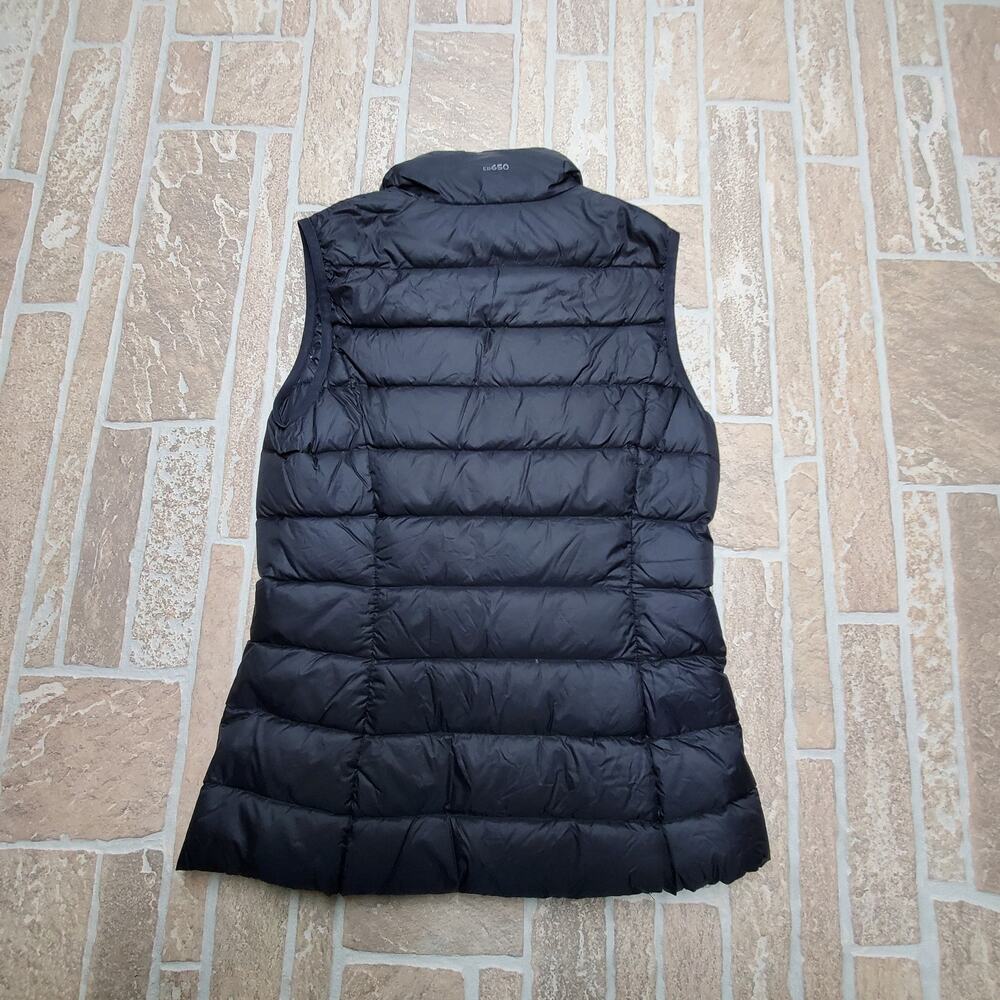 Eddie Bauer EB650 Down Puffer Vest Womens XS Black Quilted Full Zip Lightweight - Picture 6 of 8